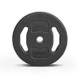Relleno de hormigón Juegos de Discos de Mancuernas de SportPlus, de 20 hasta 38,5 kg, Recubrimiento Protector, Relleno de hormigón