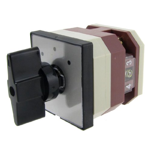 QXSJEDYCH Commutateurs de commutation rotatifs Commutateur de transfert automatique, AC 380 V 220 V ON/OFF/ON 3 positions, commutateurs combinés universels à came rotative Interrupteurs