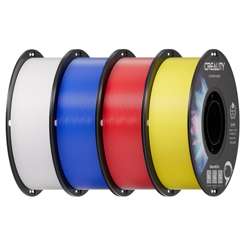 Creality PETG 3D Printer Filament 4 kg, Excellent Toughness High Precision, Odorless Non-Toxic Moistureproof, Glossy PETG Filament 1.75mm for 3D Printer