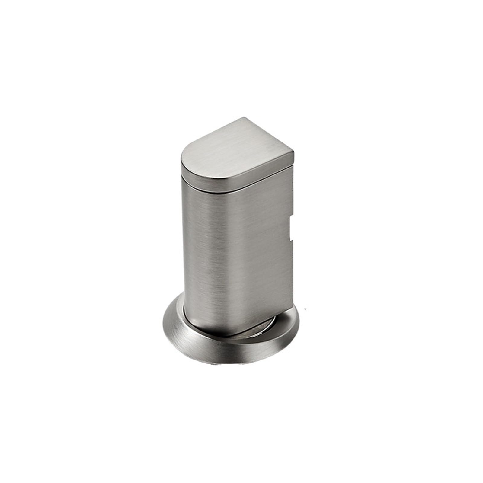 Door Stop Invisible Door Stop Adjustable Stopper Wind-Proof Zinc Alloy Holder Hardware(Brushed Nickel)