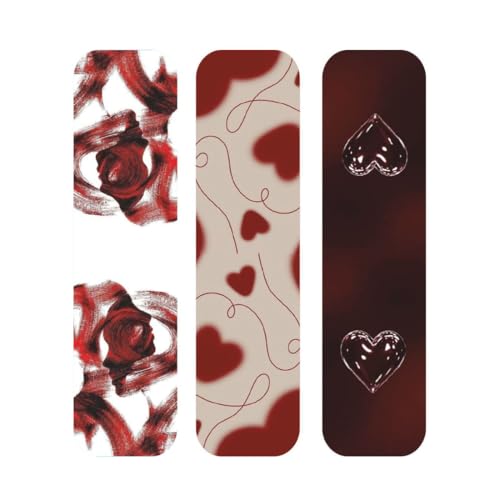 Image of Zesta Magnetic Bookmark Set of 7 | Aesthetic Book Mark for Reading | Cute Anime Bookmarks for Kids, Students | Book Accessories for Novels, Gifts for Readers(Abstract Magnetic Bookmarks, 9X2.5 Cms)