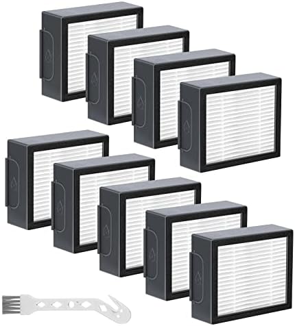 9 Pack Replacement HEPA Filter for iRobot Roomba evo, i,e,j Series:E5 E6 E7 i1 i3 i4 i5 i6 i7 i8 j7 and All Plus Version Robotic Vacuum Cleaners(NOT FOT J7+)