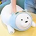 OUKEYI Polar Bear Plush Toy,35 cm Stuffed Animal Doll Pillow Super Kawaii Ice Bear Plushie Adorable Teddy Bear Dolls Hugging Decor Birthday Gifts for Girls Boys