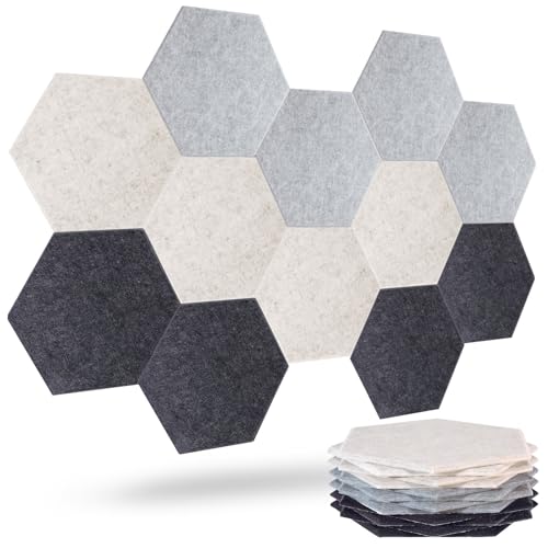 Acoustic Panels, Magrowill 12-Pack Soundproof Wall Panels, High Density Acoustic Panels Sound...