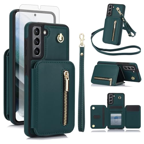 Coque Samsung S21 5G porte-cartes avec blocage RFID et support vidéo intégré