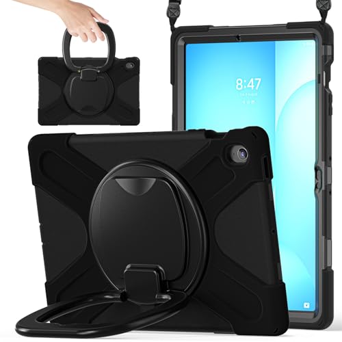 Protection Samsung Galaxy Tab S10 FE+ robuste avec poignée rotative 360
