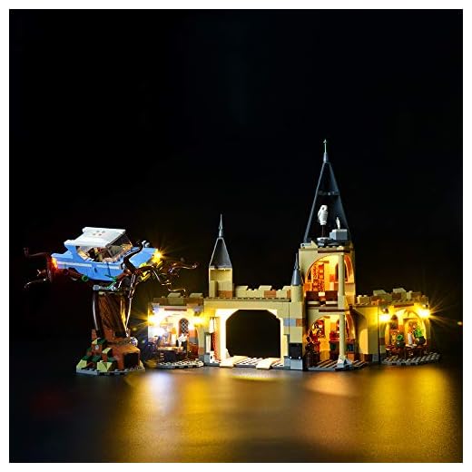 BRIKSMAX Led-belysningskit för Harry Potter och kammaren av hemligheter Hogwarts Whomping Willow- Kompatibel med Lego 75953 byggklossar modell - Inkludera inte Lego-setet