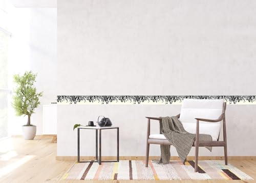 AG Design Selbstklebende Bordüre Birke, AWB 8276 | Wasserfest Dekoration für Wände, Möbel, Tapeten, Wandverkleidungen und Türen, Folie, Mehrfarbig | Breite 500 cm x Höhe 13.8 cm
