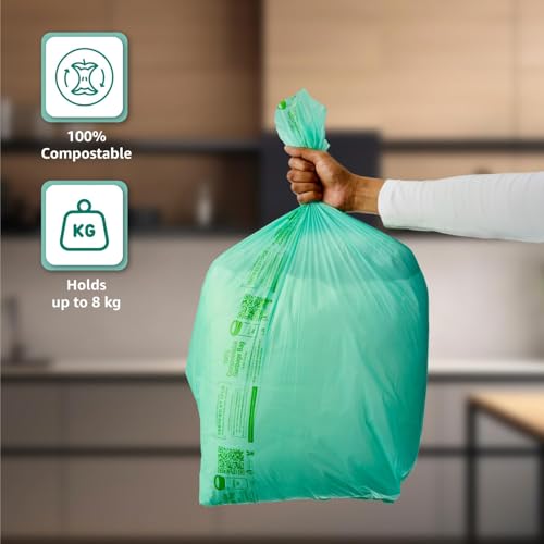 HETOPETO Biodegradable Garbage Bags for Dustbin - Large 17 x 19 Inches | 30 bags per Roll Trash Bag Eco Friendly Garbage Disposal Bags Dustbin Bag(Small) Green|M-Grn17*19 Waste 30bag s - Image 4 thumbnail