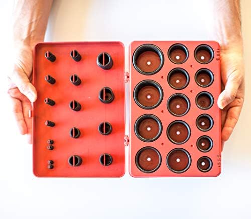 O Ring Kit Assortment by EAI | NBR 70A Hardness | for Automotive, Mechanic,Tools and Home Repairs | (30 Sizes, Total 382 pcs)