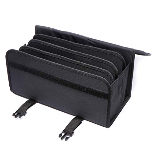 Image of YOUNGCOL 120 Slots Marker Case Marker Holder for Primascolor Markers and Copic Sketch Markers Lipstick Organizer (Black)