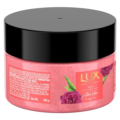 Image of LUX ROSE & ALOEVERA GEL BODY SCRUB|| 300gm and LUX ROSE & ALOEVERA SHIM BW 400ml