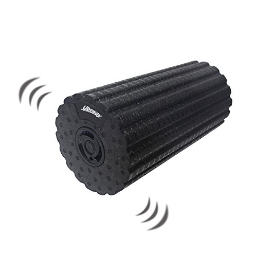 UBOWAY Electric Vibrating Foam Roller 4 Speed Rechargeable High Density Massager for Exercise