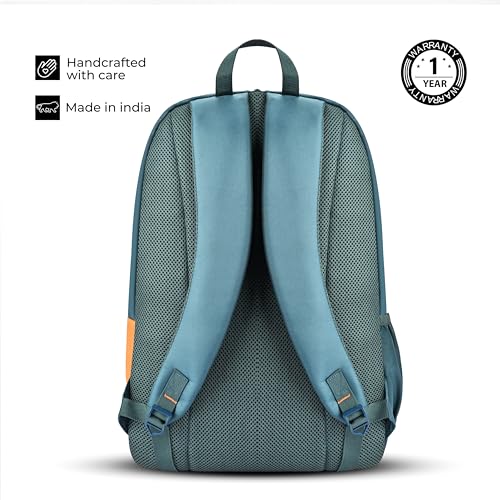 Image of Gear Eco 4 18 inch /19L Medium Water Resistant Daypack | Casual Backpack | Travel Backpack for Men /Women (Teal - Orange)