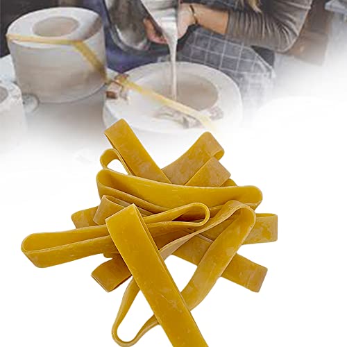 Plaster Mold Rubber Band for Potters Ceramic Home Crafters - Heavy Duty Fasteners, 10 Pcs (11.8"L), Yellow