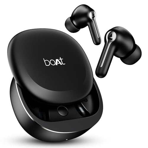 Image of boAt 2025 Launch Airdopes Prime 511, Volume Swipe Control, 50hrs Battery, 4Mics ENx, Multipoint Connection, App Support, Bluetooth Earbuds, TWS Ear Buds Wireless Earphones with mic (Active Black)