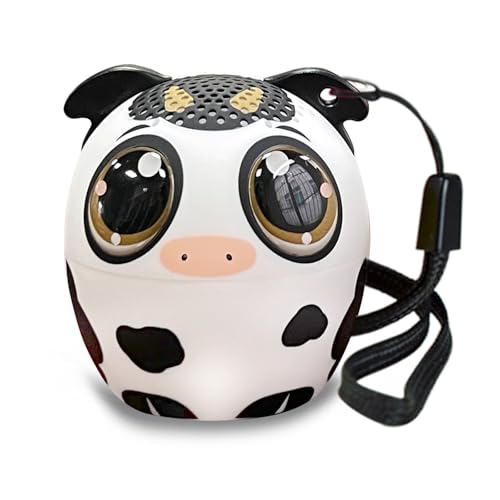 Bontempi | Mini Cassa Acustica Wireless Mucca, Connessione Semplice E Veloce Senza Fili, Ideale Per Feste E Bambini, 300X200X195Mm