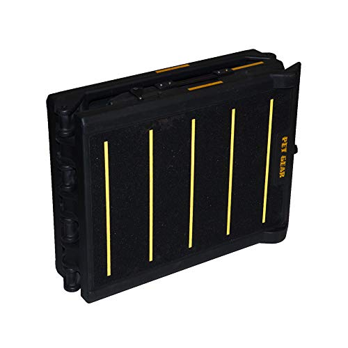 Pet Gear PG9300RF Travel Lite dreifach faltbare reflektierende Rampe, schwarz/gelb, X-Groß