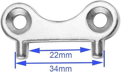 Miniatura 3 de Llave de tapa de gas de acero inoxidable, combustible de agua, tanque de agua, llave de repuesto para barco marino, 2 unidades
