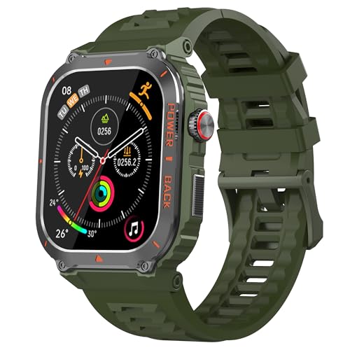 Military GPS Smart Watch for Men Pressure/Altitude/Compass,Fitness Smart Watch for Android Phones and iPhone,Outdoor Waterproof Fitness Tracker with Blood Oxygen/Heart Rate/Sleep/100+ Sport Modes
