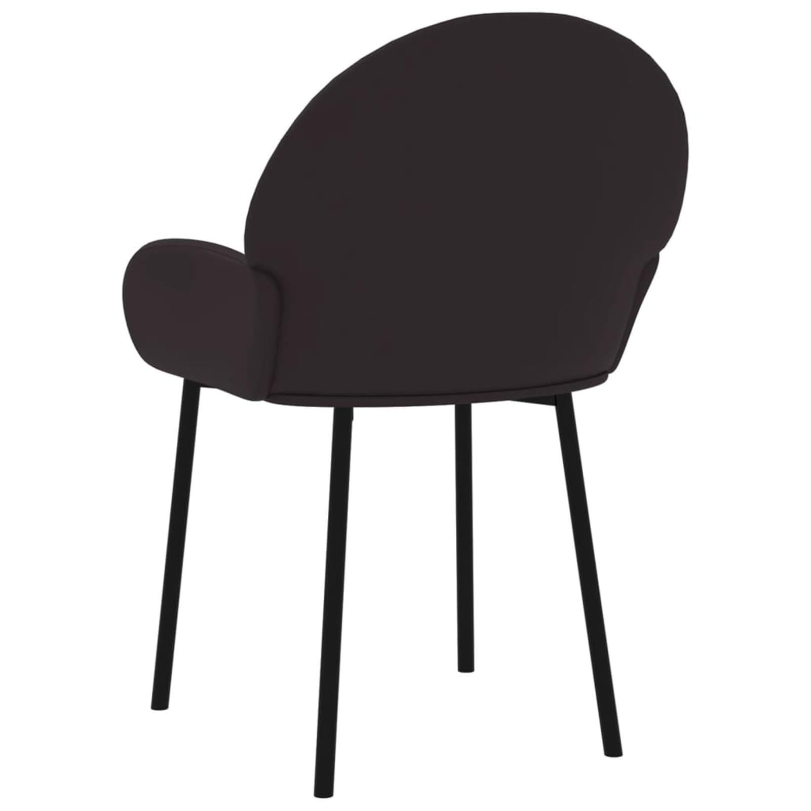 ZEYUAN Sillas de Comedor 2 Unidades Cuero sintético Negro, Sillas Cocina, Sillas Nordicas, Silla Salon, Sillas Sala De Espera, Mueble Salon - 344761
