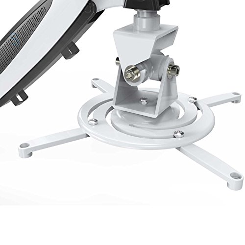 Soporte de pared para proyector HFTEK GP12WW blanco de techo y extensible 3