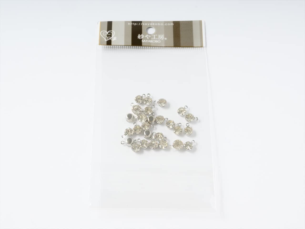 Amazon | 紗や工房 ラインストーンパーツ(約5mm) 約25個 シルバーx