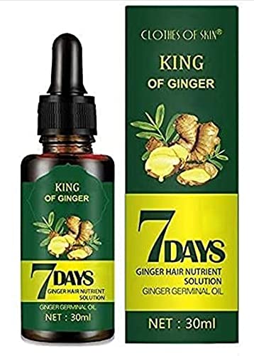 7 Day Ginger Germinal Serum Essence Oil Loss Treatment Growth Hair,Ginger Germinal Oil, Ginger Hair Growth Serum, Ginger Essential Oil (1 Pack)
