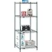 Nexel 5 Tier Wire Shelving Starter Unit, 30" W x 18" D x 74" H, Green Epoxy Finish