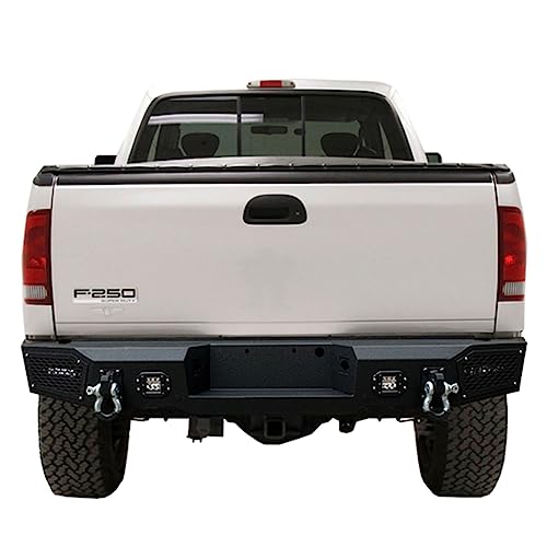 Vijay Front And Rear Bumper Compatible With 2005-2006-2007 Ford F250 F350 Super Duty With Winch Plate And Led Lights #TOP2