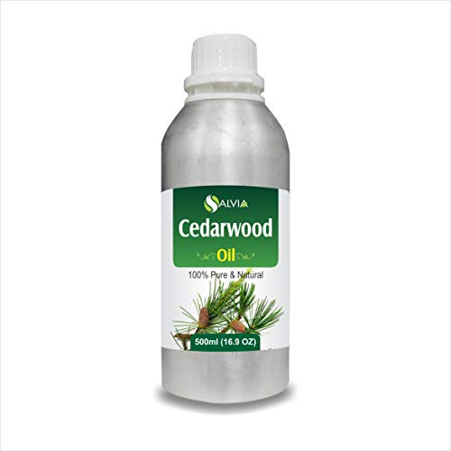 Image of Salvia Cedar Wood Oil With Dropper 100% Natural Pure Undiluted Uncut Essential Oil 500Ml