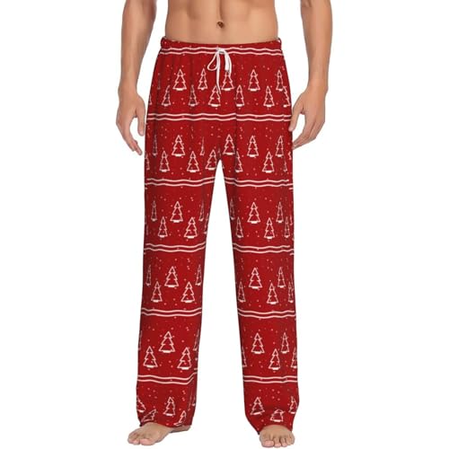 evzosrz Funny Pajama Pants Mens Womens Christmas Print Lounge Pants Drawstring Elastic Waist Soft Loose Fit Pj Sleep Bottoms
