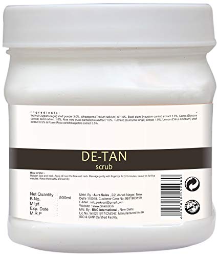 Image of Pink Root Charcoal Cream 500gm with De-Tan Scrub 500gm