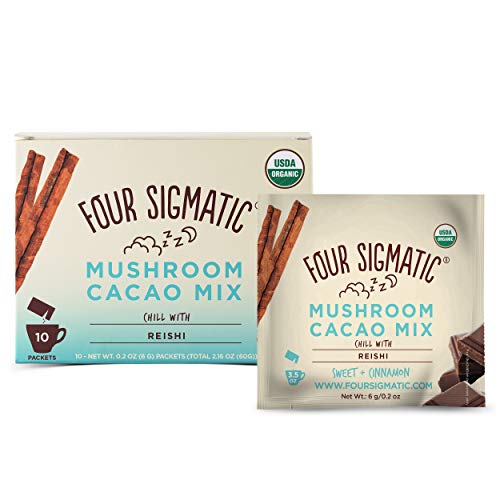 Four Sigmatic Mushroom Hot Cacao with Reishi - USDA Organic Reishi Mushroom Powder - Natural Calm, R - //coolthings.us