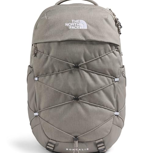 Image of The North Face Women's Borealis Commuter Laptop Backpack - Everyday Travel Bag, Laptop Sleeve, Reflective Details, Stone Slab Light Heather /Stone Slab, One Size