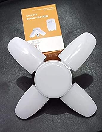 LED Strip Rsct Led Bulb Lamp B22 Foldable Light, 25W 4-Leaf Fan Blade Bright Led Bulb With Angle Adjustable Home Ceiling Lights, Ac160-265V, Home Decoration (Cool White)