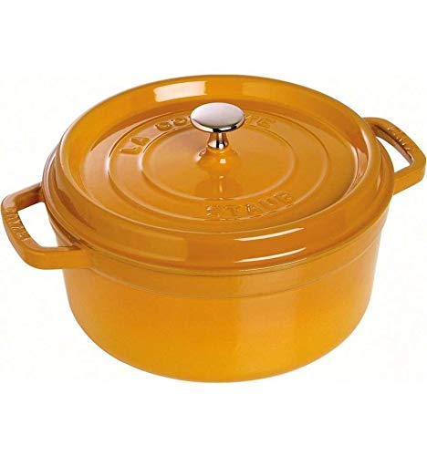 Preisvergleich Produktbild STAUB - Cocotte / Bräter rund mit Deckel, Senfgelb, 28 cm