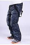 El exterior está hecho de jeans de imitación (no jeans). El material es 100% de fibra de poliéster, que es a la vez funcional y funcional. Es la mejor opción para esquiar y aventura al aire libre.