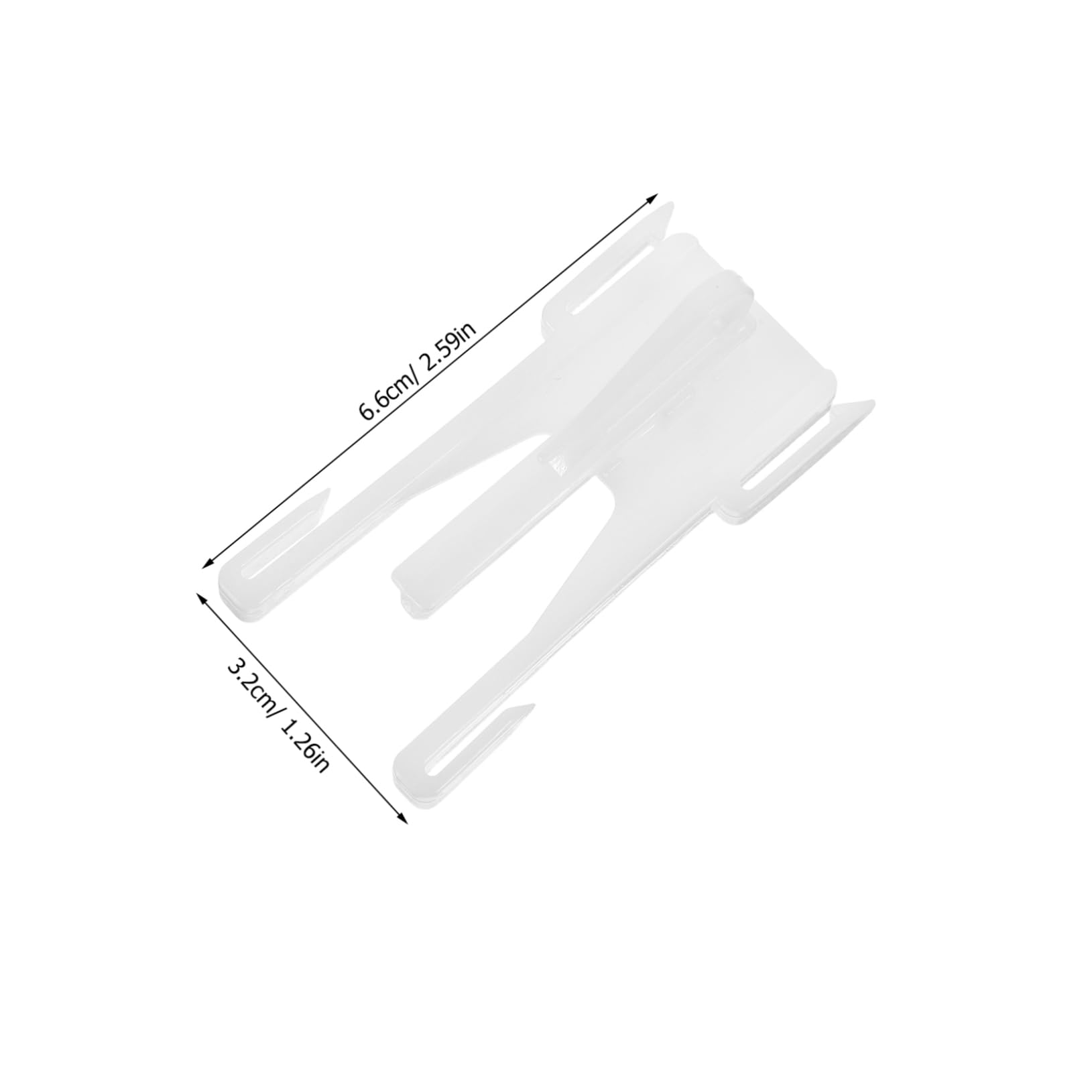 20pcs Pinch Pleat Curtain Hooks Heavy Duty Drapery Clasp for Compatibility with Straight and Serpentine Tracks White