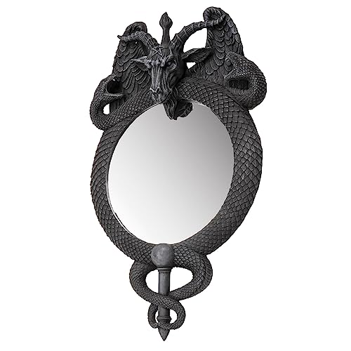 Miroir Baphomet Pacific Giftware avec serpents | Déco gothique chic