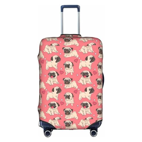 Housse de bagage carlin blanche S pour protéger votre valise des rayures et des salissures