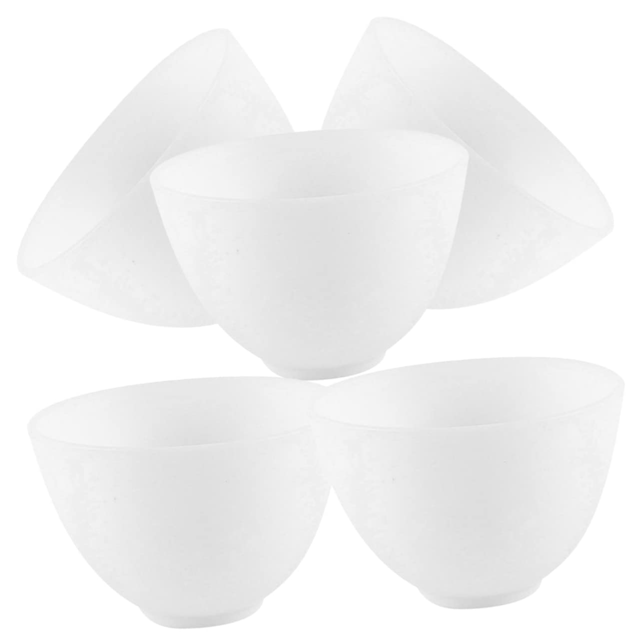 Mikinona Facial Mask Mixing Bowls 5pcs Silicone Spa Bowl Set Non- for Skin Diy Tool
