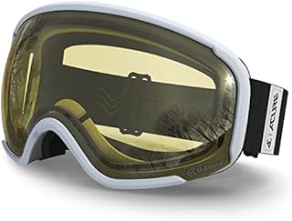 ACURE SG02 Okulary narciarskie, gogle do jazdy na nartach i desce snowboardowej OTG, bez oprawek, podwójne soczewki z ochroną przeciwmgielną i UV400 dla mężczyzn, kobiet i młodzieży