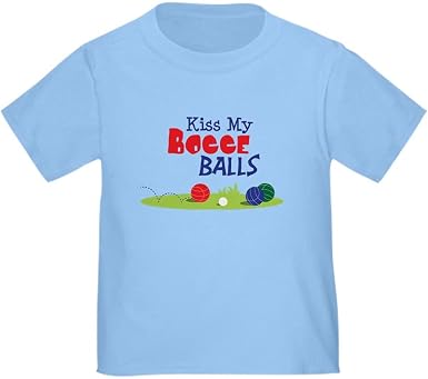 Amazon.com: CafePress Kiss My Bocce Balls - Camiseta para niños pequeños :  Ropa, Zapatos y Joyería