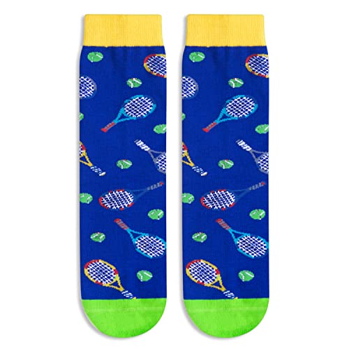 Happypop Tennis Gifts For Boys Kids - Funny Tennis Gifts, Gifts For Tennis Players Lovers, Boys Kids Socks thumb #2