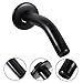 TEHAUX Bathroom Utensil Shower Spray Rotating Adjustable Straight Rain Extending Elbow Arm Small Wall Mount Bathroom Tools Stainless Steel Silver