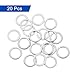 uxcell 20 Pcs M8 Flat Washer, 8x12x0.8mm Thickened 304 Stainless Steel Flat Spacers for Screw, Bolt, Automotive, Industrial Machinery