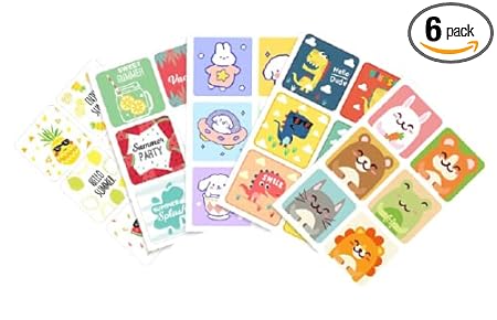 AHC 100% Natural Mosquito Repellent Patch for Baby, Kids & Adult, 72 Hours Protection (6 Pack = 36 Patch, Mix Design)