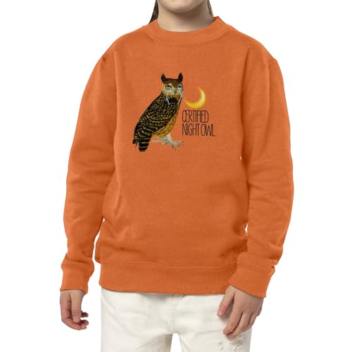 Sweatshirt enfant oiseau de nuit un cadeau original avec dessin