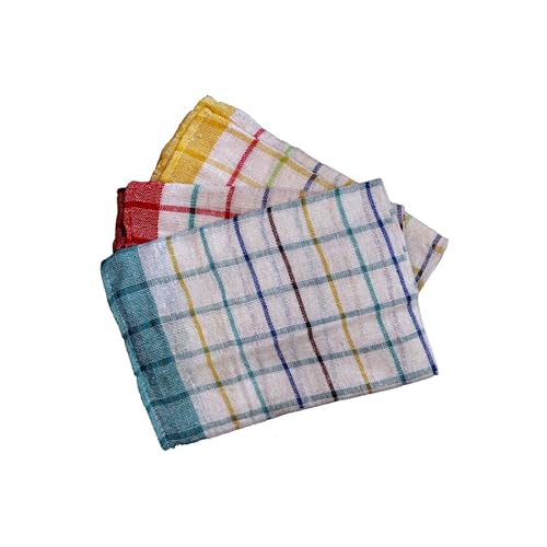 Cotton Kitchen Tea Towel Set – 3 Pcs Set, 50 x 70cm | Absorbent & Durable Dish Towels | 100% Cotton for Drying – Cleaning & Baking | Multi-Purpose Hand Towels for Kitchen – Bar & Catering Use - Image 6